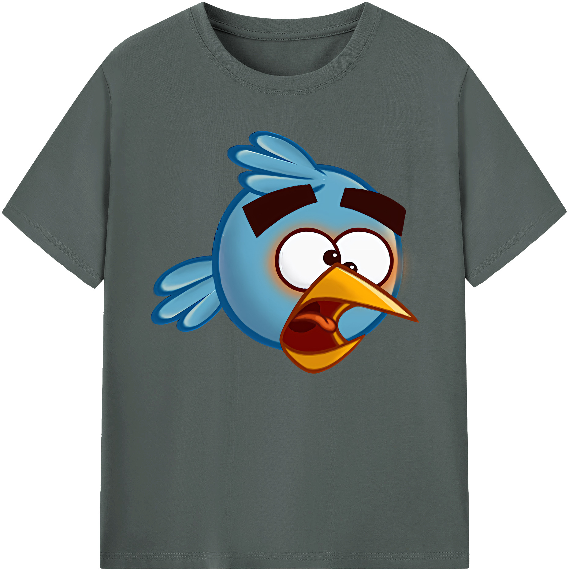 （画像用） Angry Birds アングリーバード 綿100％ メンズ半袖Tシャツ｜肌触りやわらか＆通気性
